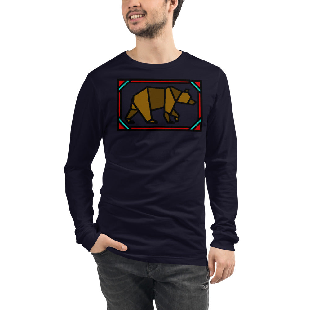 Brown Box Bear Unisex Long Sleeve Tee