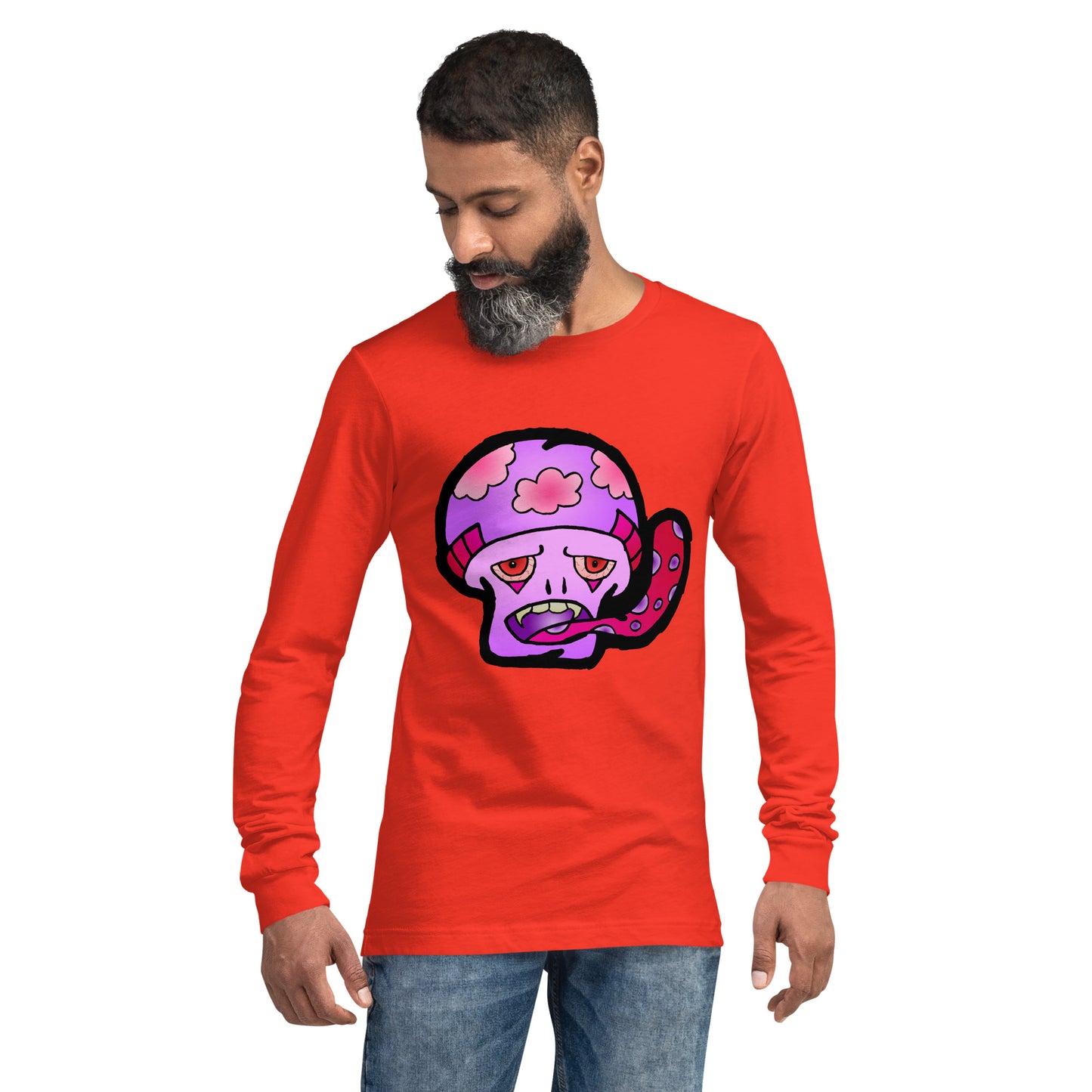 Pink Shroom Unisex Long Sleeve Tee