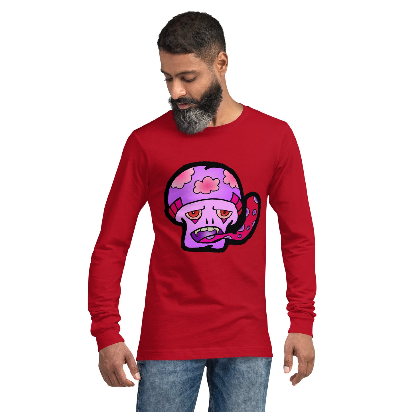 Pink Shroom Unisex Long Sleeve Tee