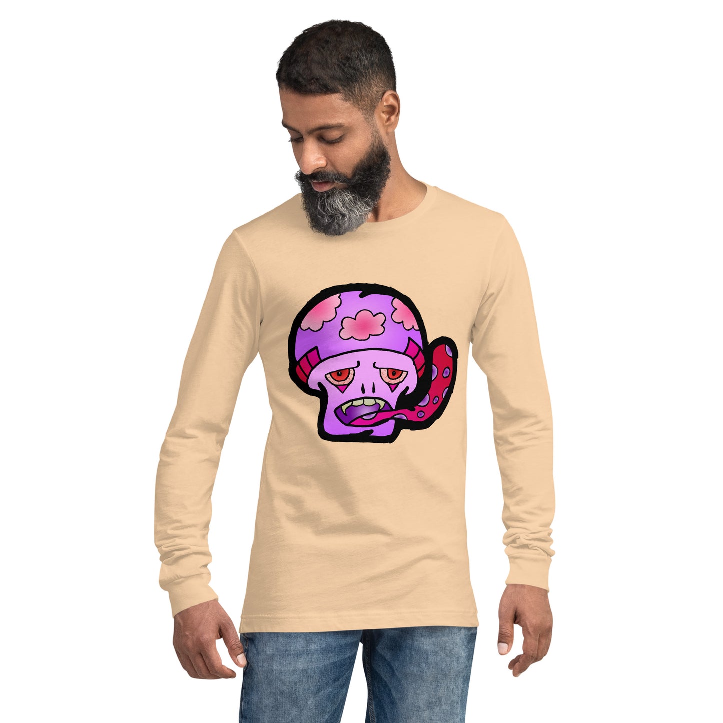 Pink Shroom Unisex Long Sleeve Tee