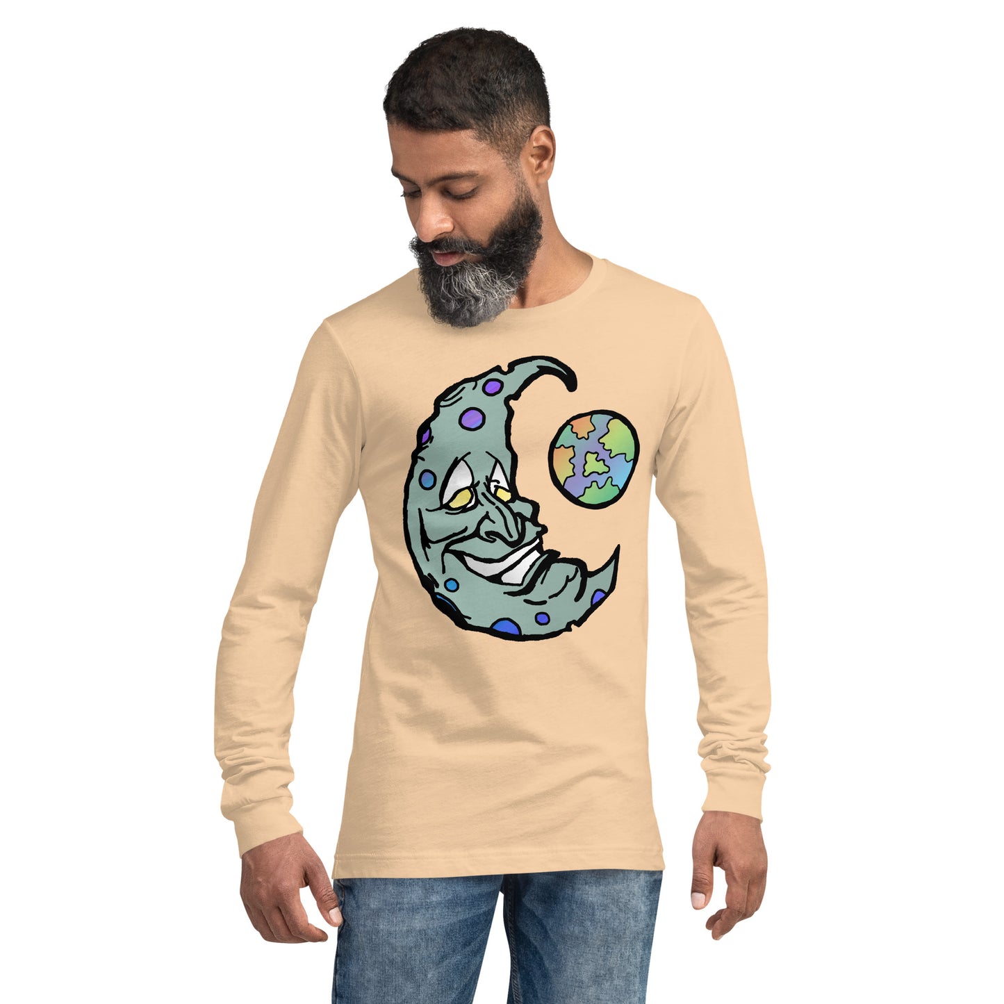 Green Moon Unisex Long Sleeve Tee