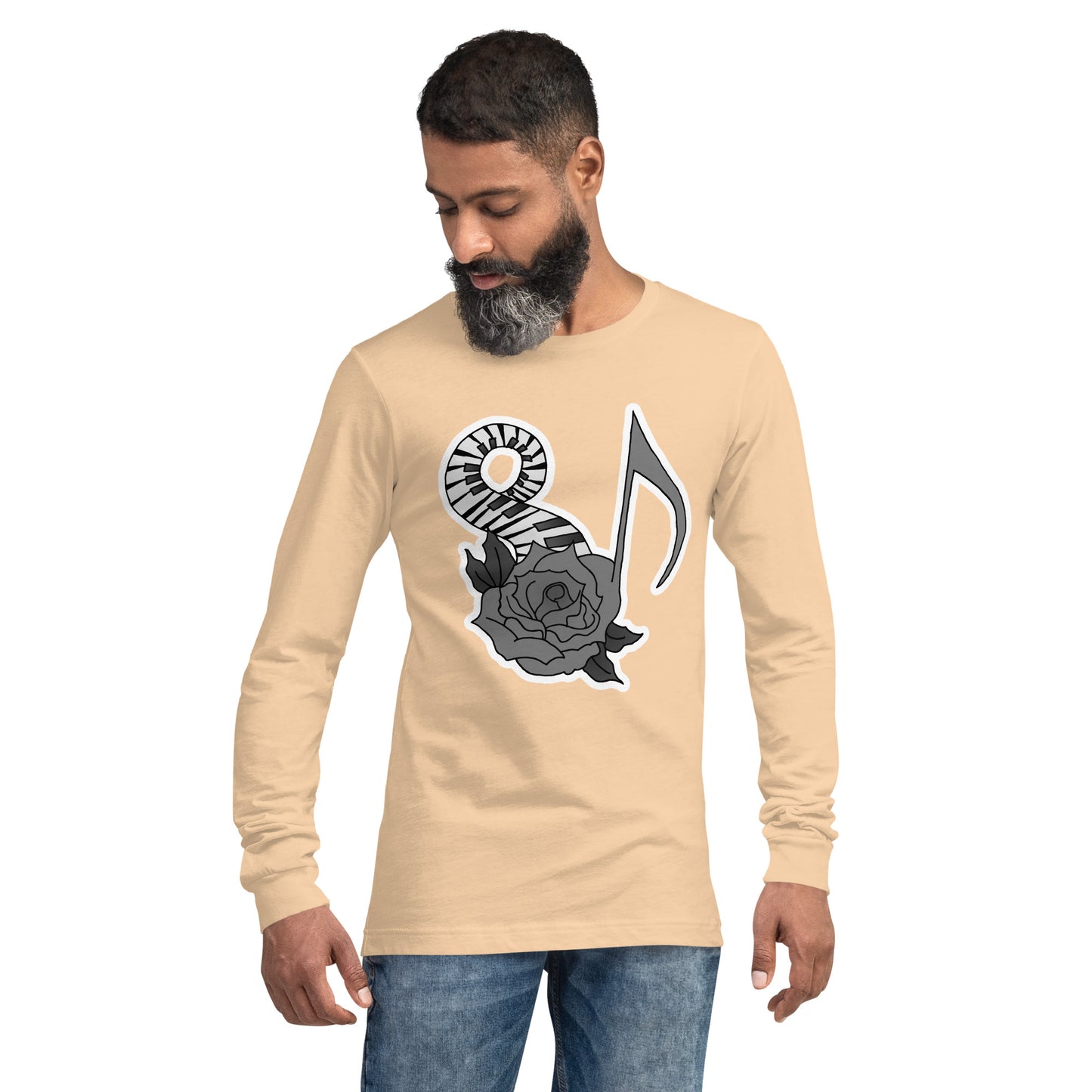 Musical Rose Unisex Long Sleeve Tee