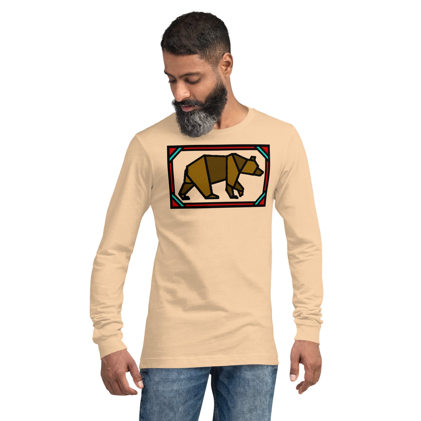 Brown Box Bear Unisex Long Sleeve Tee