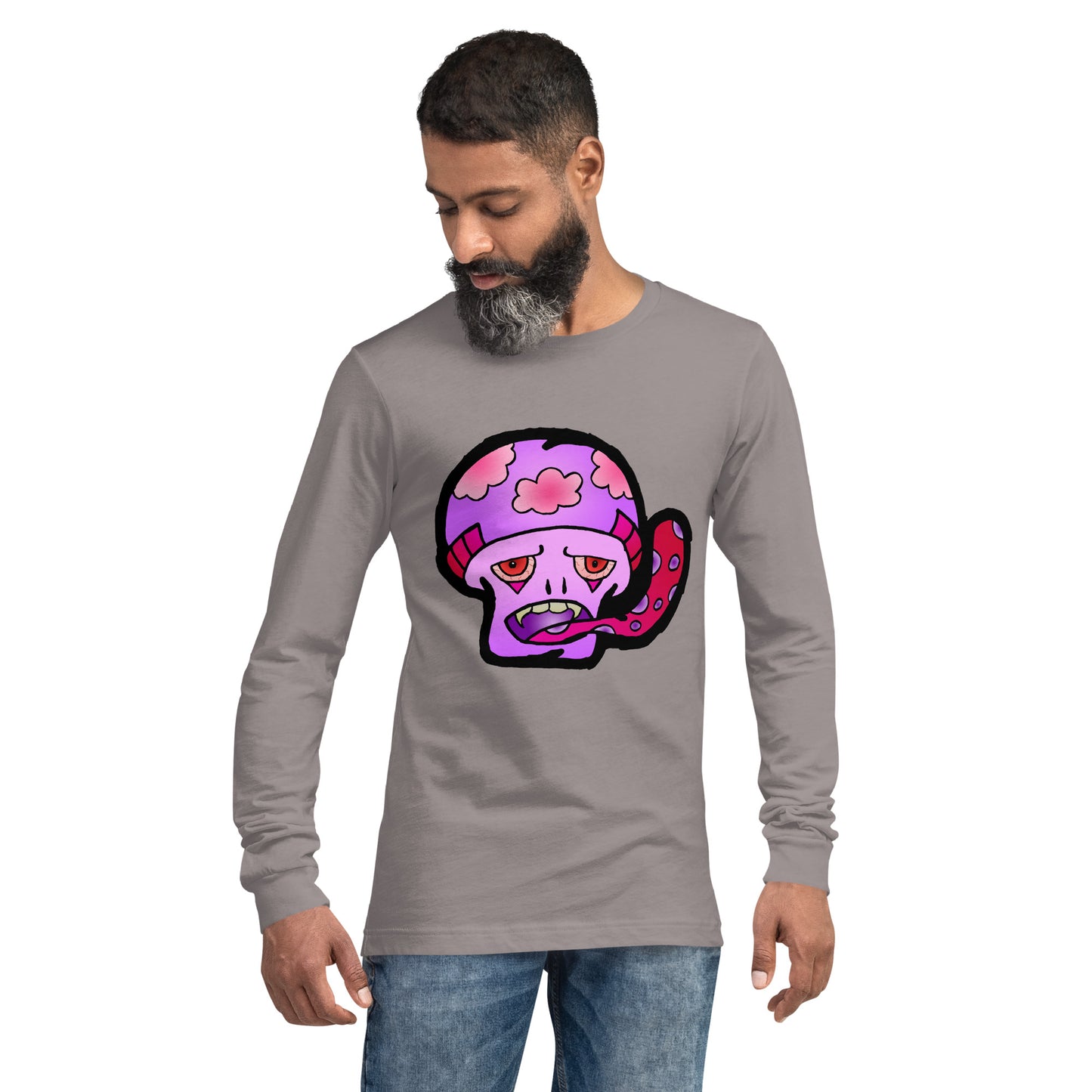 Pink Shroom Unisex Long Sleeve Tee