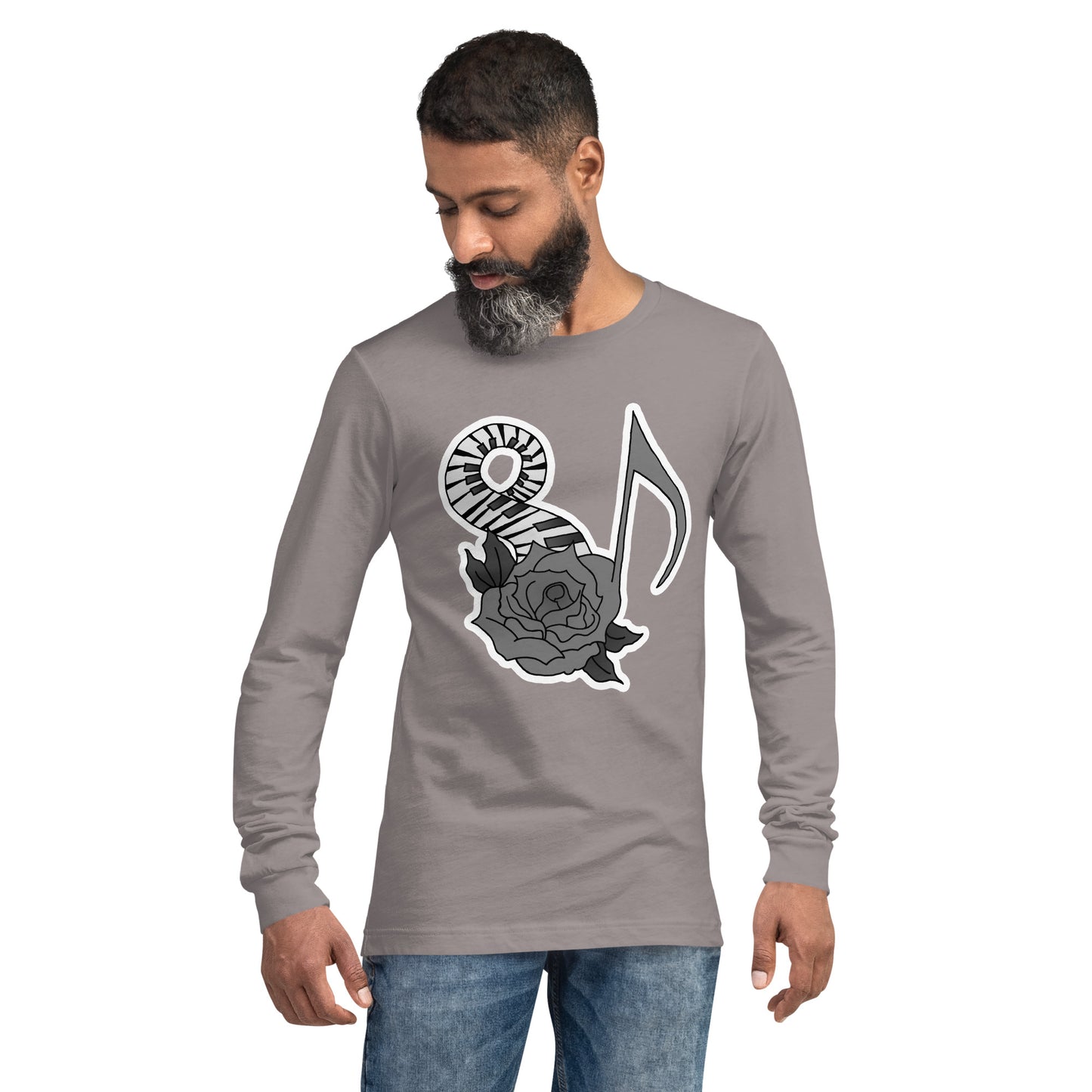 Musical Rose Unisex Long Sleeve Tee