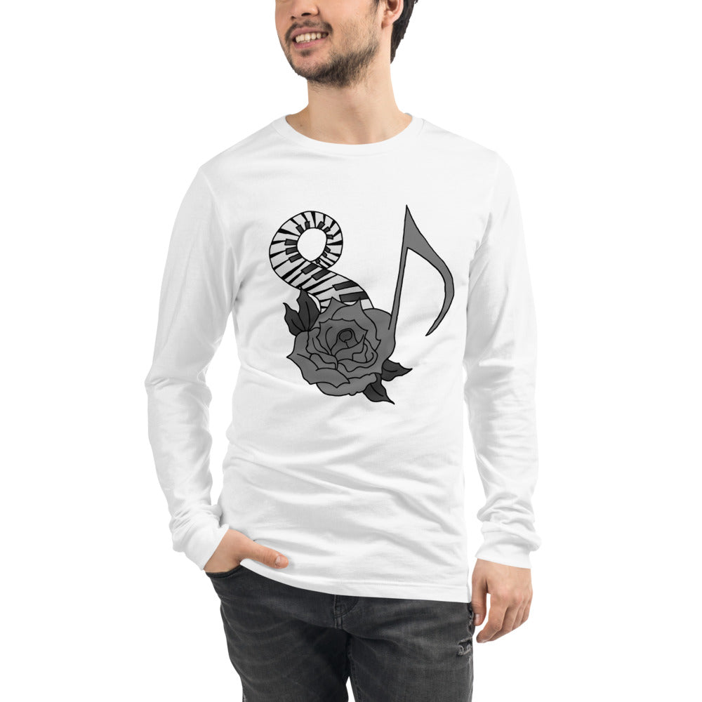 Musical Rose Unisex Long Sleeve Tee