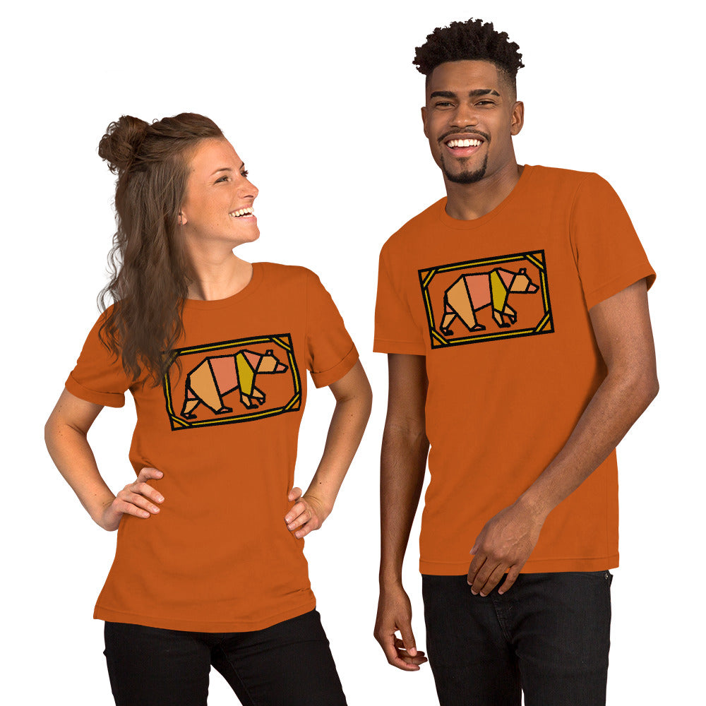 Orange Box Bear Short-Sleeve Unisex T-Shirt