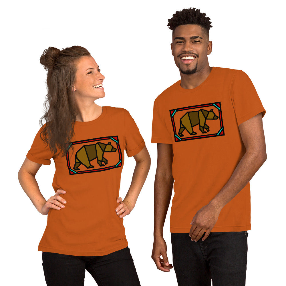 Brown Box Bear Short-Sleeve Unisex T-Shirt