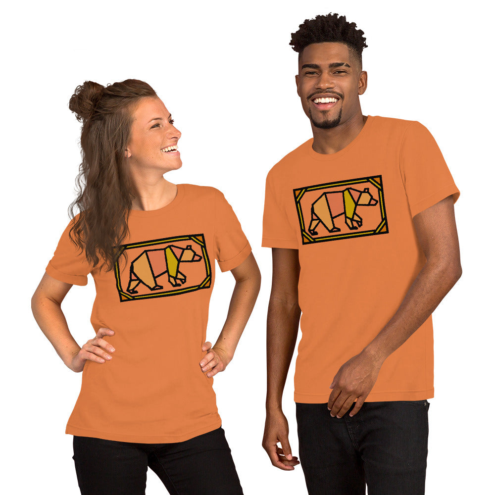 Orange Box Bear Short-Sleeve Unisex T-Shirt