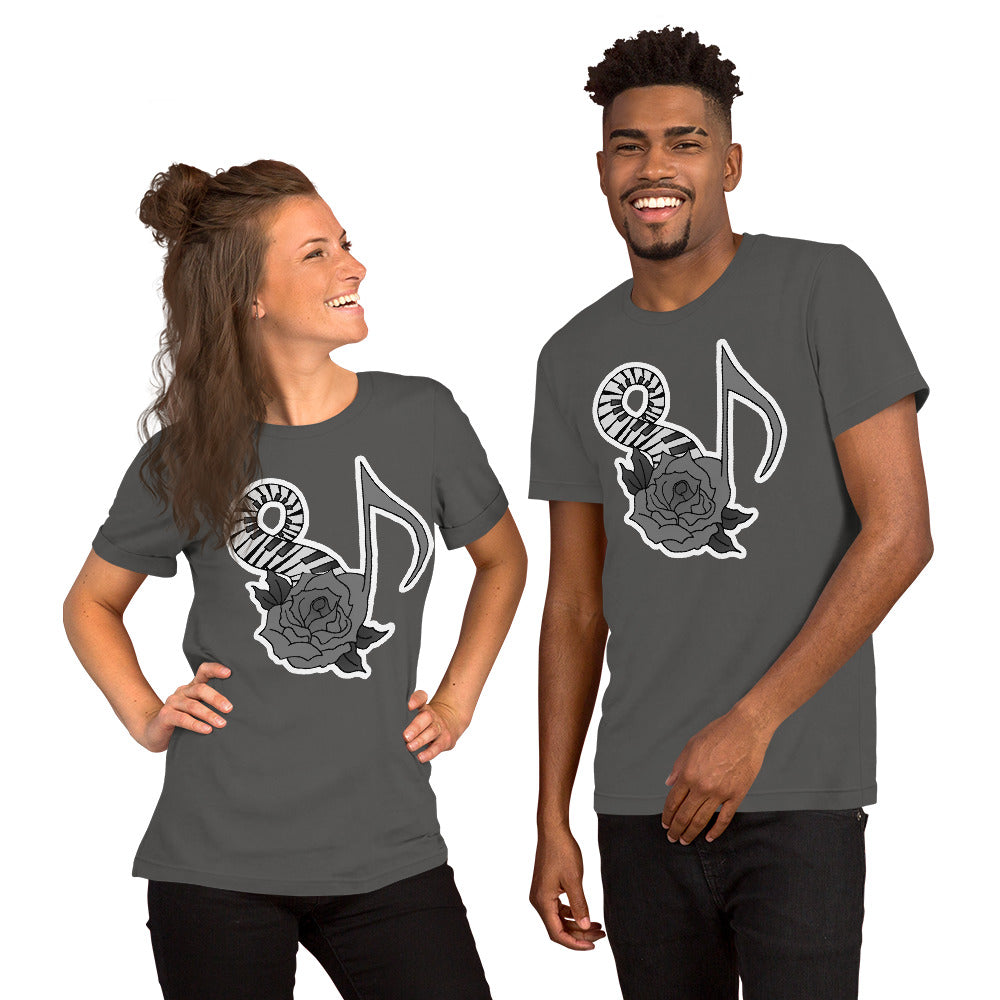 Musical Rose Short-Sleeve Unisex T-Shirt