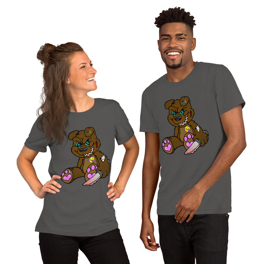 Brown Demon Bear Short-Sleeve Unisex T-Shirt