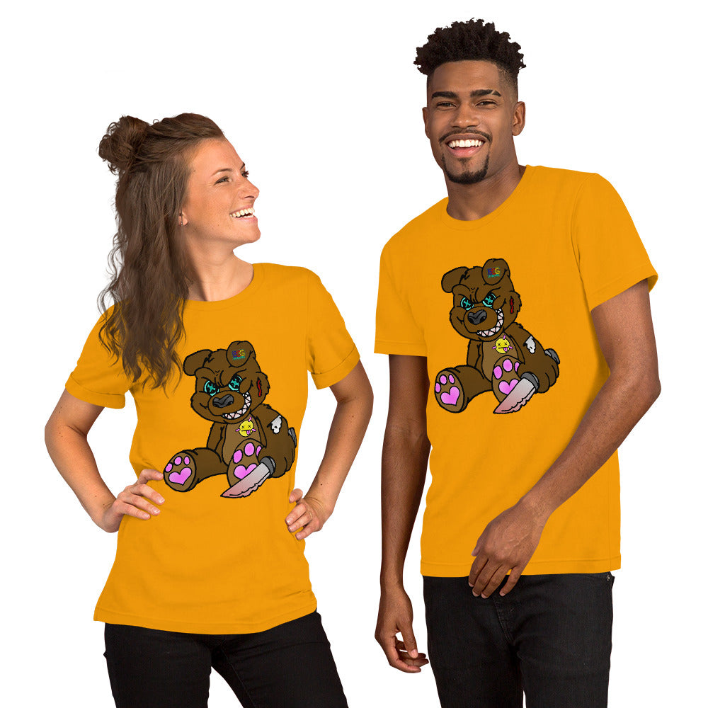 Brown Demon Bear Short-Sleeve Unisex T-Shirt