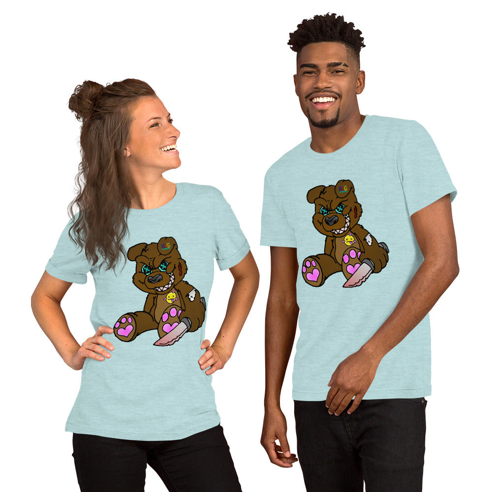 Brown Demon Bear Short-Sleeve Unisex T-Shirt