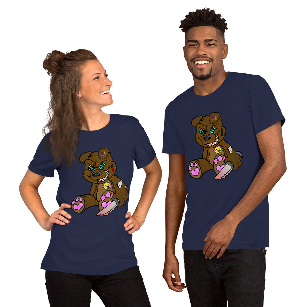 Brown Demon Bear Short-Sleeve Unisex T-Shirt