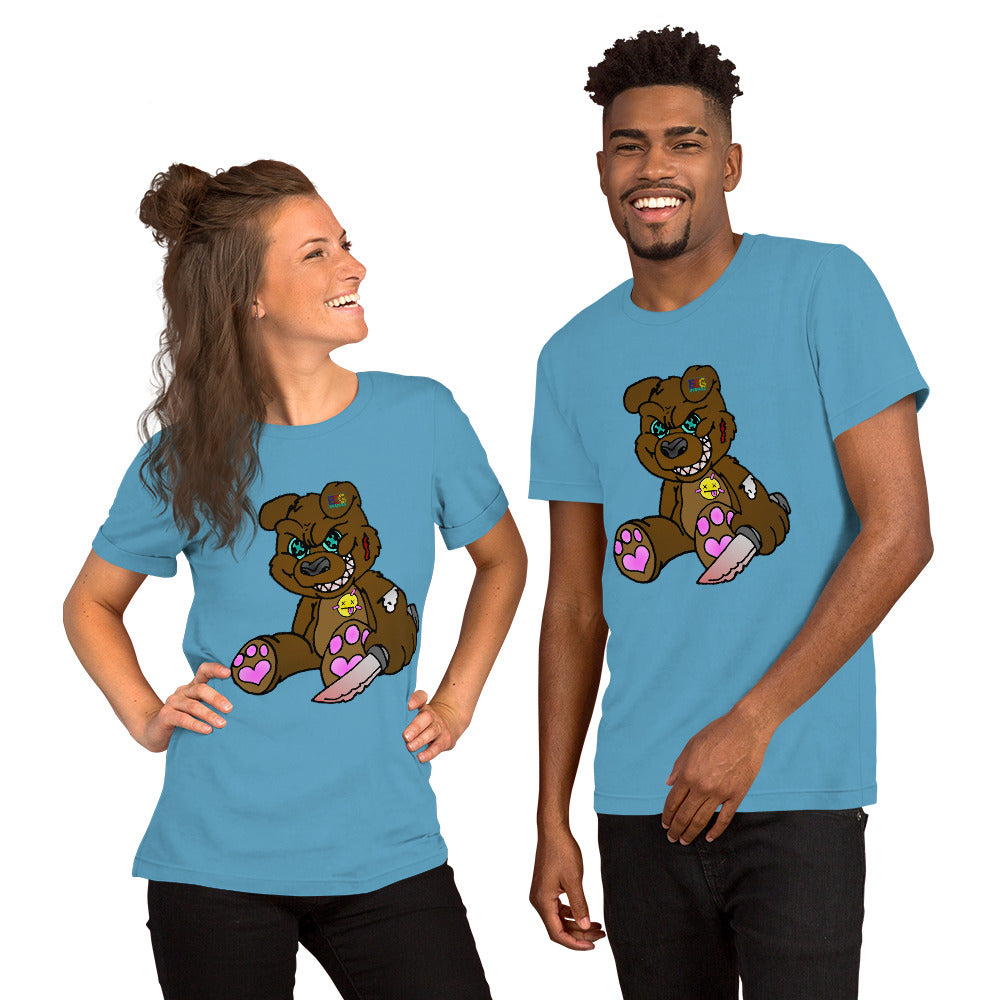 Brown Demon Bear Short-Sleeve Unisex T-Shirt