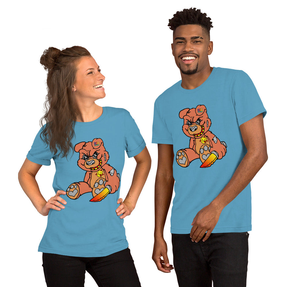 Orange Demon Bear Short-Sleeve Unisex T-Shirt