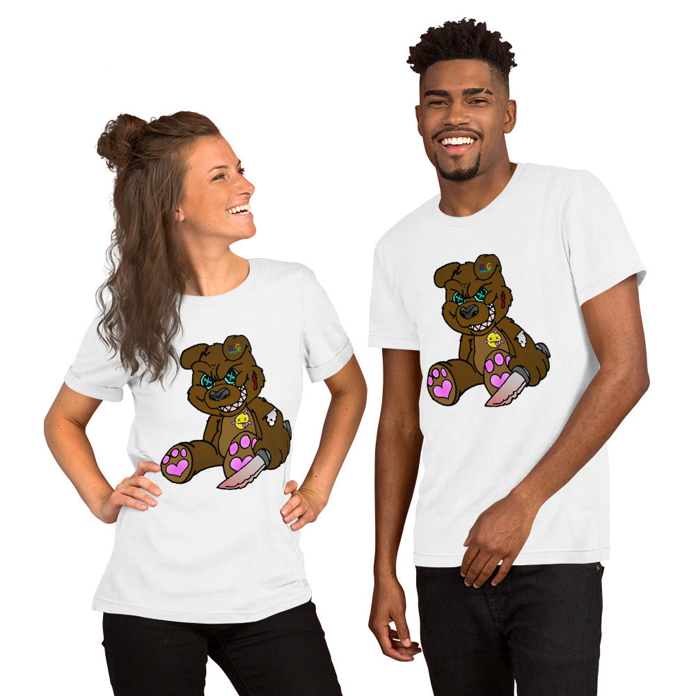 Brown Demon Bear Short-Sleeve Unisex T-Shirt